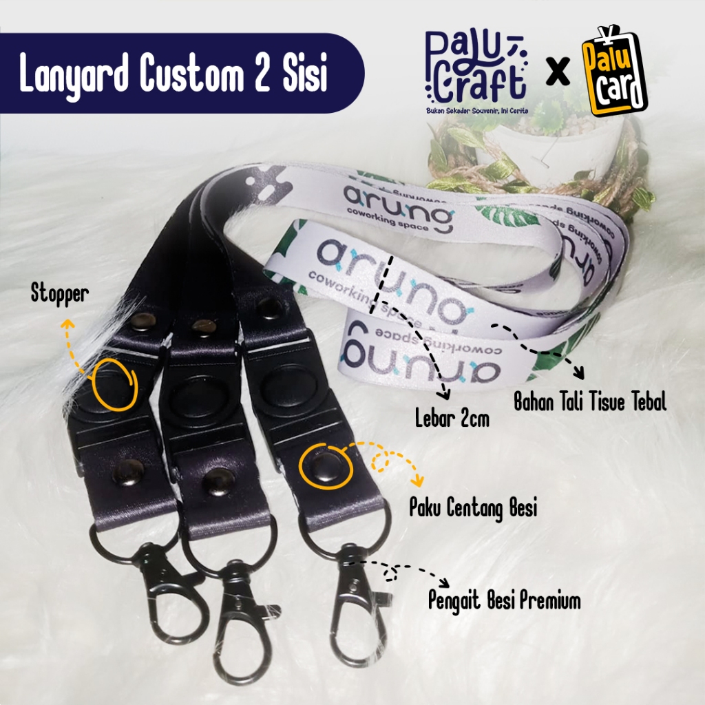 

Lanyard Custom 2 Sisi (Free Design)