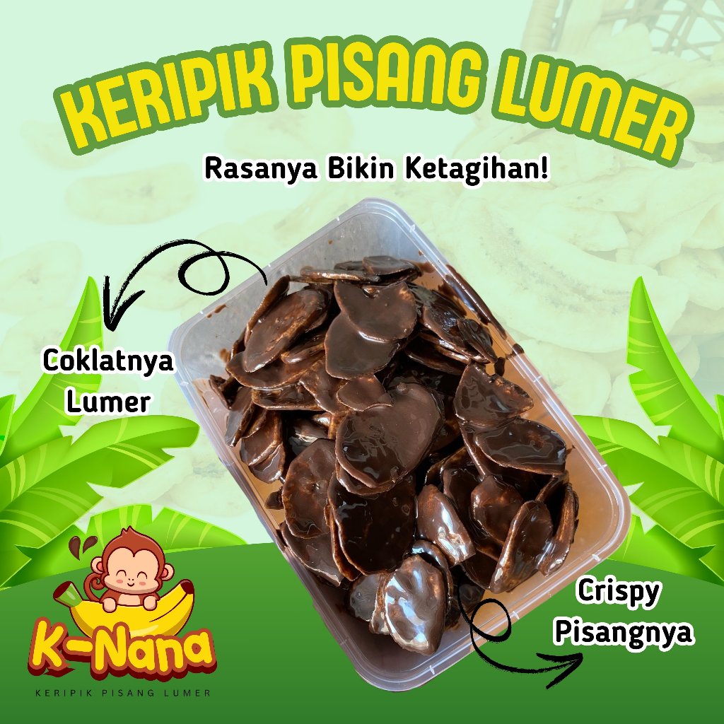 

Keripik Pisang Lumer K-Nana - DENGAN COKLAT PREMIUM