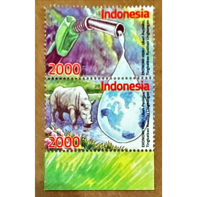 

(BA) PRANGKO INDONESIA 2012 PEDULI LINGKUNGAN 2V SERIES MNH.