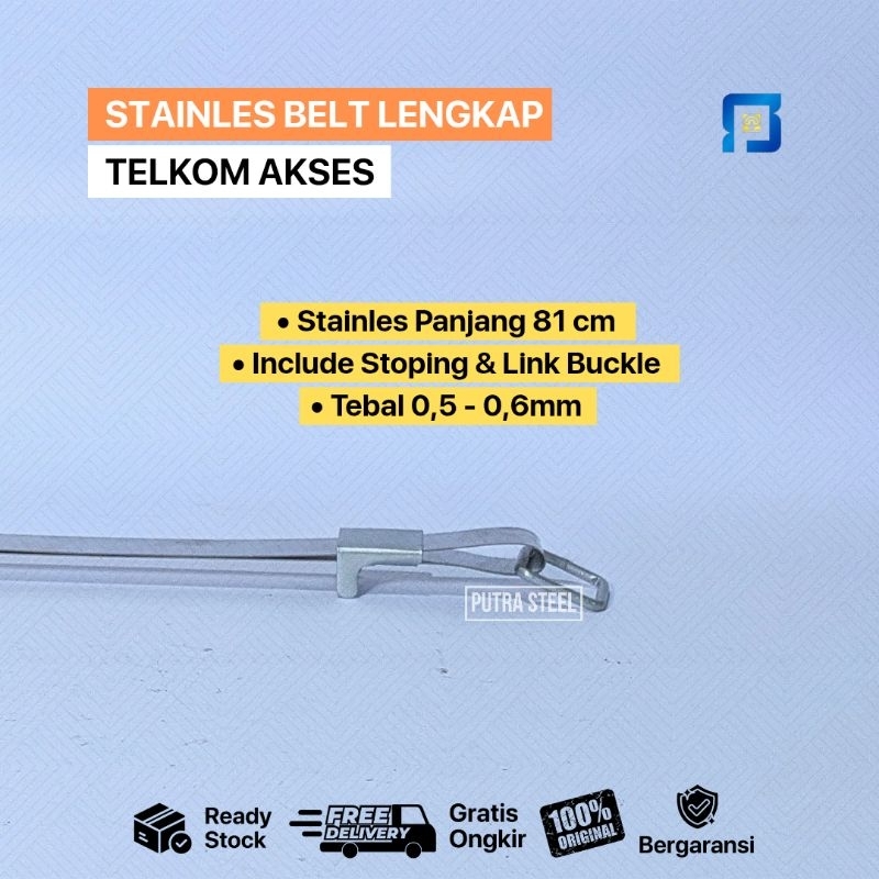 Belt Lengkap Telkom Akses / Stainles potongan Lengkap Aksesoris Tiang Fiber Optik