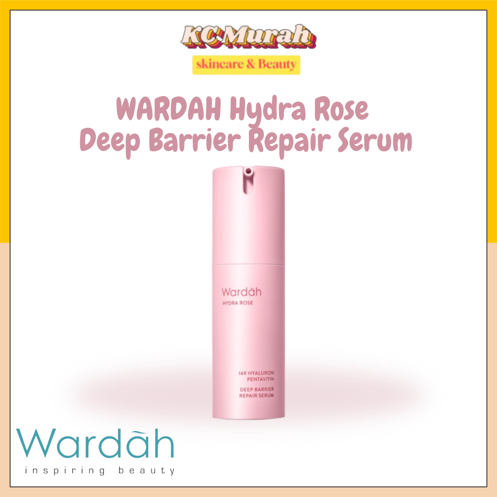 Wardah Hydra Rose 14X Hyaluronic Pentavitin Deep Barrier Repair Serum