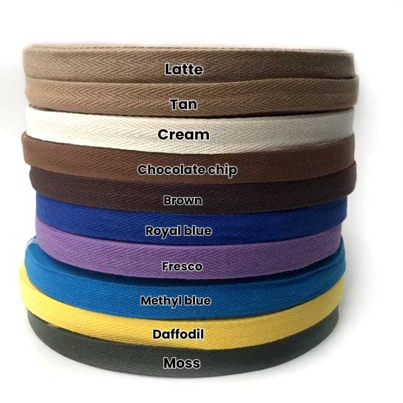 

50 YARD - 1.5CM | PITA KATUN | TALI GULING | TWILL COTTON TAPE | TWILL TAPE