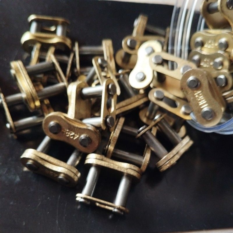 Sambungan Rantai Rante 428H Gold emas KC