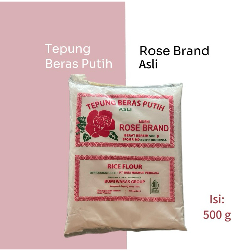 

Tepung Beras Rose Brand - kualitas terbaik kemasan 500g