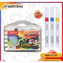 

MONTANA Spidol Akrilik Acrylic Marker 12 Warna MAC-12 1S
