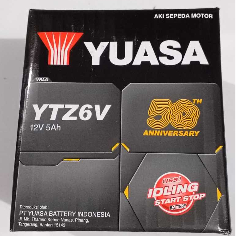 Aki Kering Yuasa YTZ6V YTZ-6V Vario 125 Vario 150 NMax New