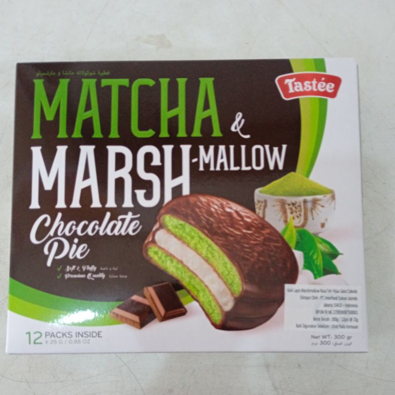 

taste Matcha marshmallow Chocolate pie isi 12