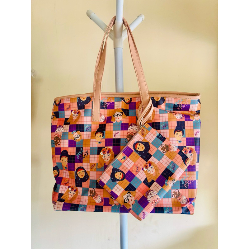 Tas Cangklong Rainbow Sophie Paris (Tas Tote Besar PROMO)