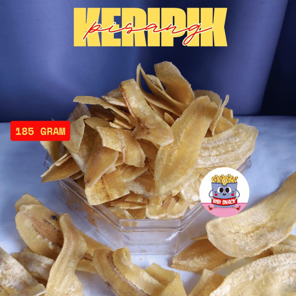 

Bibi Snack - Keripik pisang asin gurih bandung 185 gram