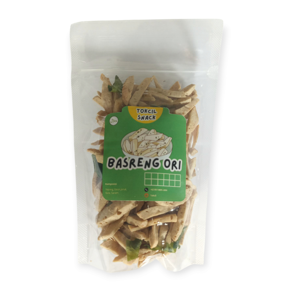 

Basreng Gurih Basreng Rasa Original Daun Jeruk Tokcil Snack Kemasan 100 gram