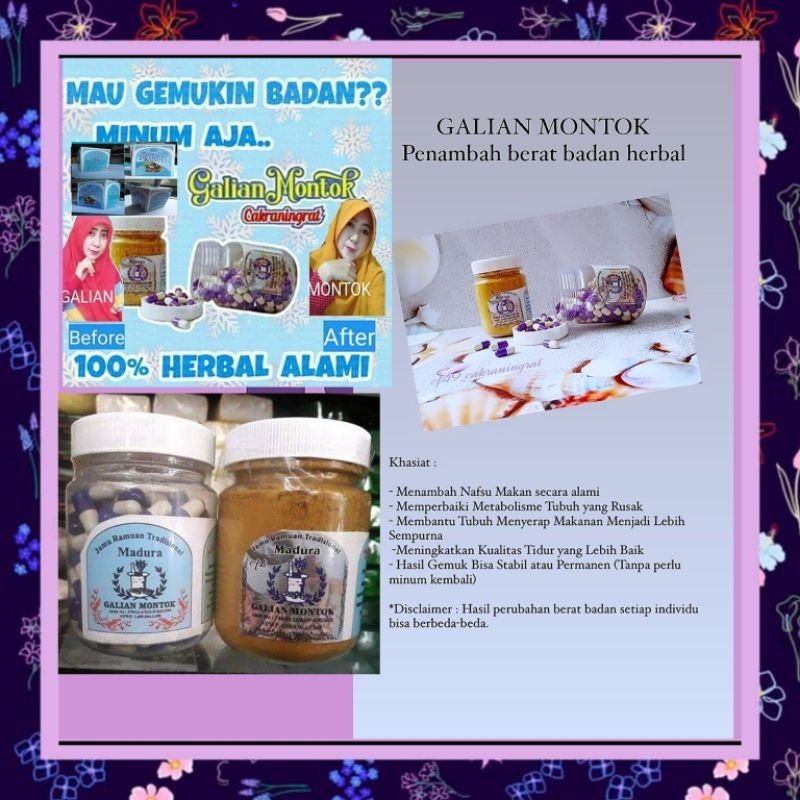 

[Terampuh]Jamu Ramuan Madura Cakraningrat Galian montok. Tambah Nafsu makan, menaikkan berat badan, memperbesar payudara dan Bokong.