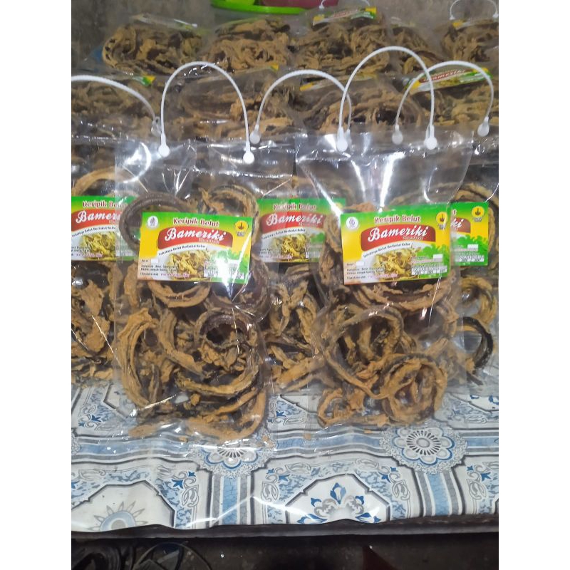 

Keripik belut/belut goreng/kripik belut bameriki/peyek belut/belut krispi/Bameriki/(110 g)