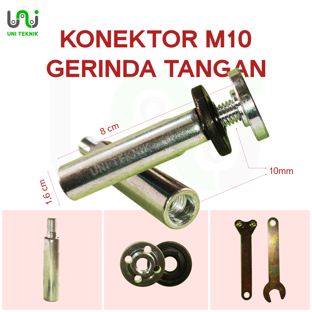As konektor gerinda tangan / Sambungan gerinda tangan / Adaptor M10