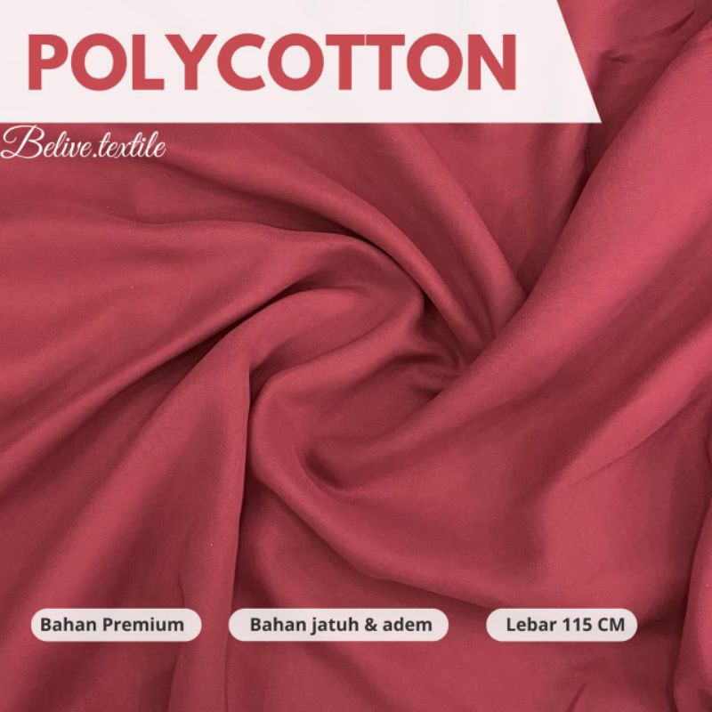 KAIN POLYCOTTON / KAIN DOUBLE HYCOUNT / BAHAN POLYCOTTON METERAN / BAHAN POLOSAN HYCOUNT / PASHMINA 