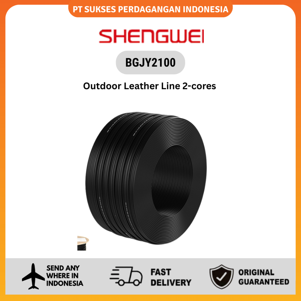 Shengwei Kabel Fiber Optic 2 Core 3 Seling G657 Fiber Core Cable BGJY2100