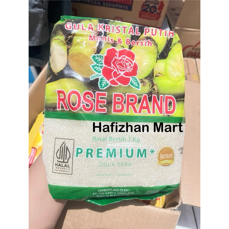 

Rose brand gula kristal putih premium 1 kg