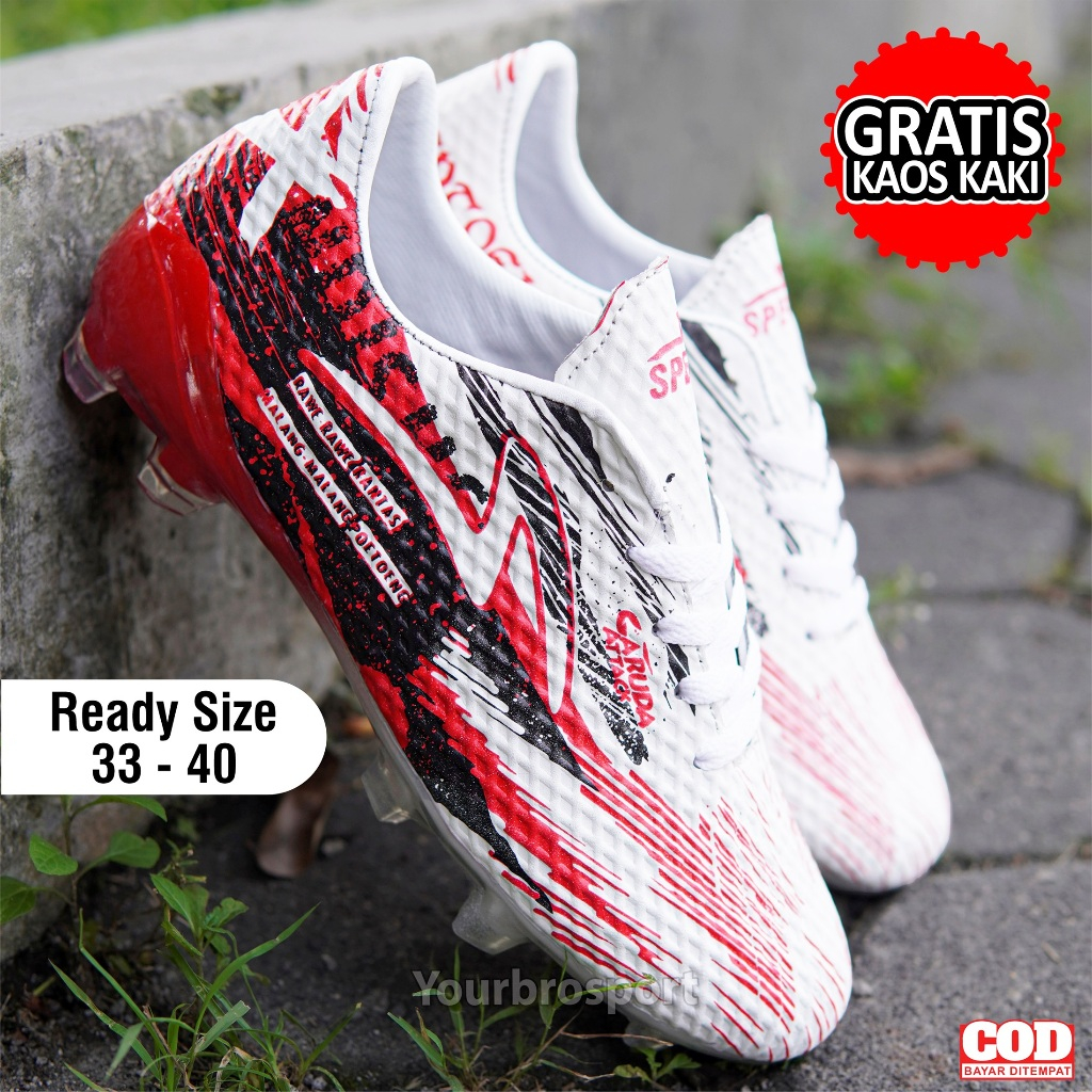 SEPATU BOLA ANAK ANAK UKURAN 32,33,34,35,36,37,38,39,40 FREE KAOS KAKI. Sepatu bola anak specs accel