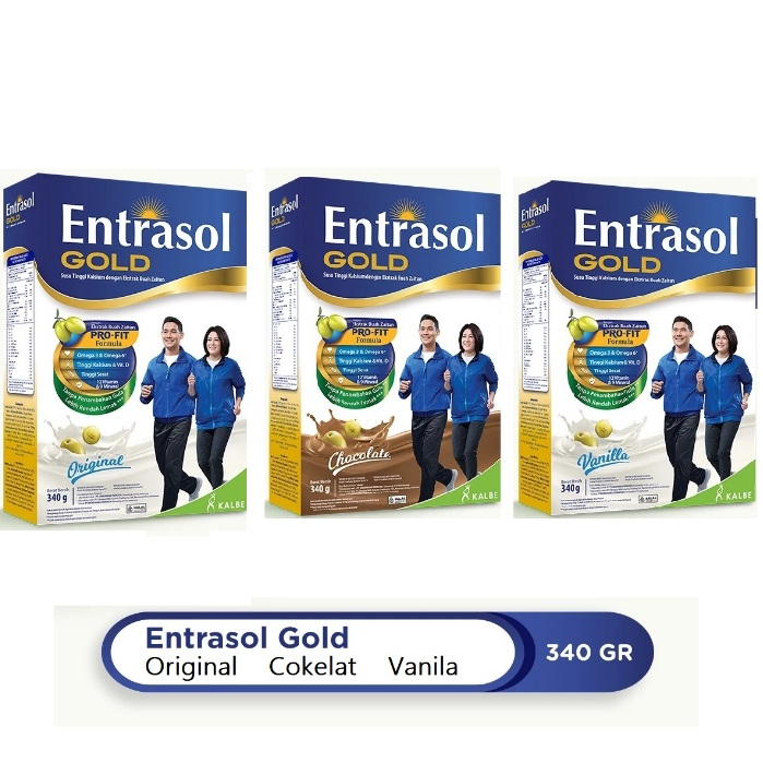 

ENTRASOL GOLD - Original - Vanila - Cokelat - Box - 340gr