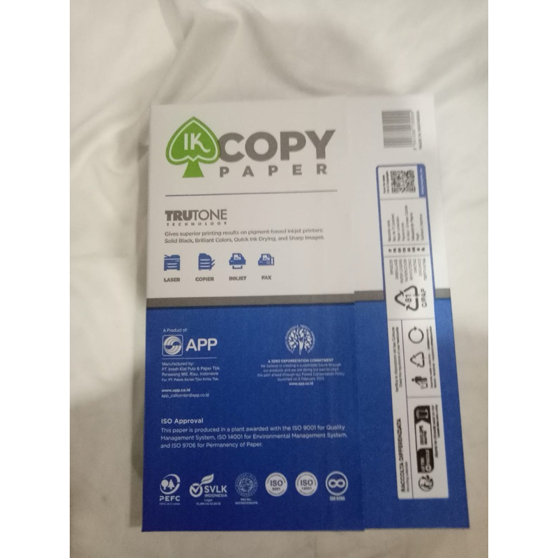

Promo Kertas IK Copy Paper A4 HVS 70gsm 500sheets Lembar 70 Gsm 500 Sheets 210x297mm