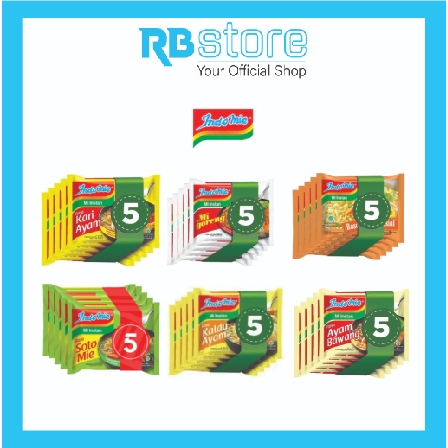 

INDOMIE GORENG, SOTO, AB, RENDANG, KOYA, KARI (5PCS) ALL VARIANT