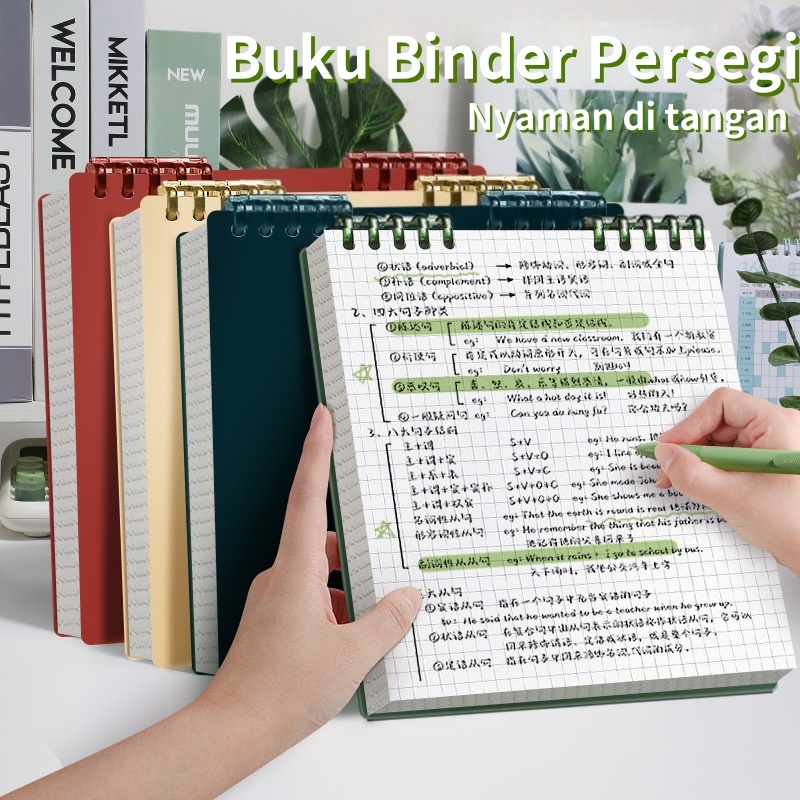 

Notebook Binder B5 Flip Vertikal Lucu & Aesthetic | Bisa 360° | Buku Tulis Sekolah