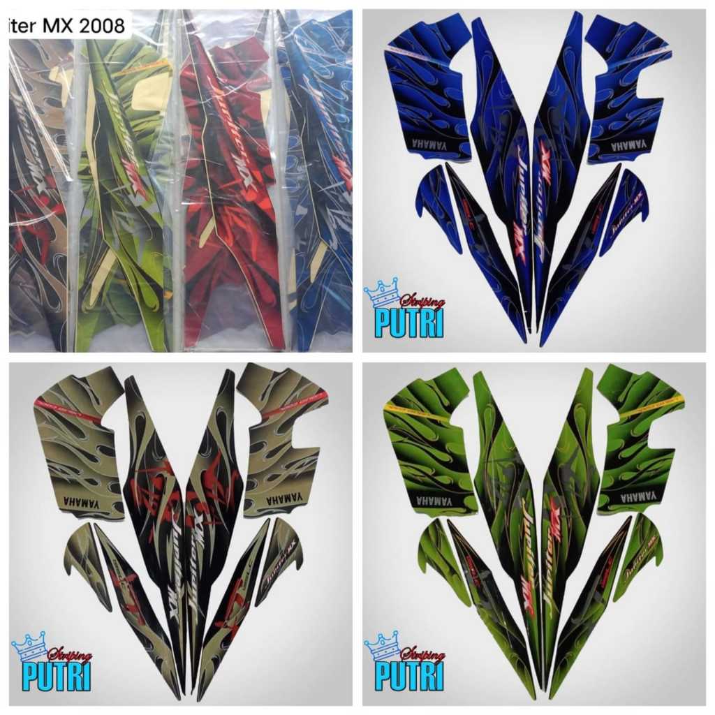 Stiker Striping Motor Yamaha Jupiter MX 2008 Lis Les Body Jupiter MX 2008 Terbaik