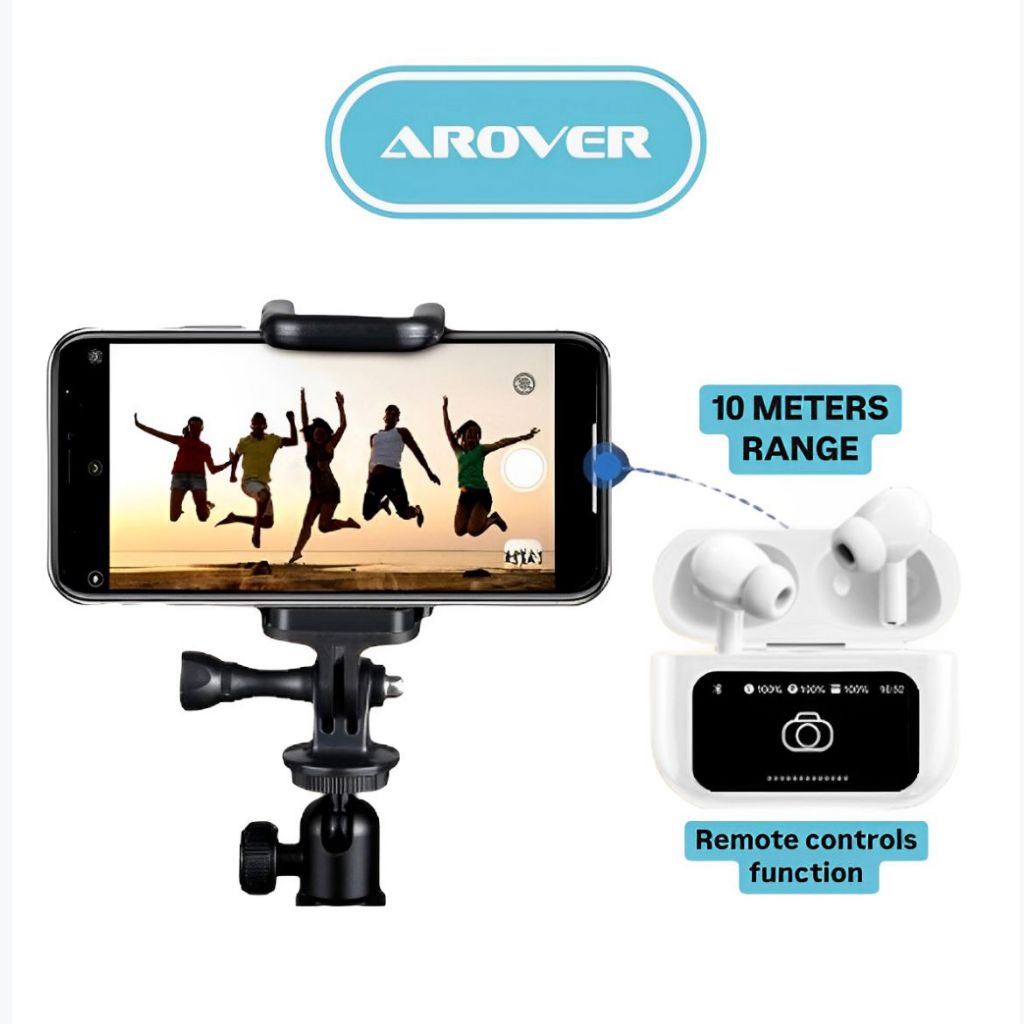 TWS EARPODS AIR KING MAX A9 PRO AROVER BLUETOOTH 5.4 MULTIFUNGSI LAYAR TOUCH SCREEN NO DELAY FULLBAS