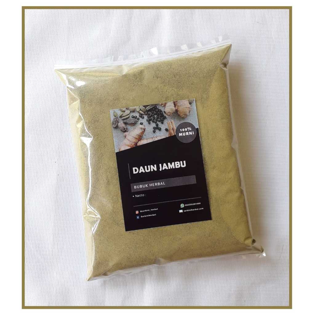 

Daun Jambu Bubuk 100 gram / 250 gram / Serbuk Daun Jambu Garansi Terjamin 100% Asli Murni / Simplisia Kering Daun Jambu / Bahan Ekstrak Daun Jambu Premium / Jamu Herbal Daun Jambu Tradisional Tanpa Bahan Pengawet / Khusus Daun Jambu Asli Murni