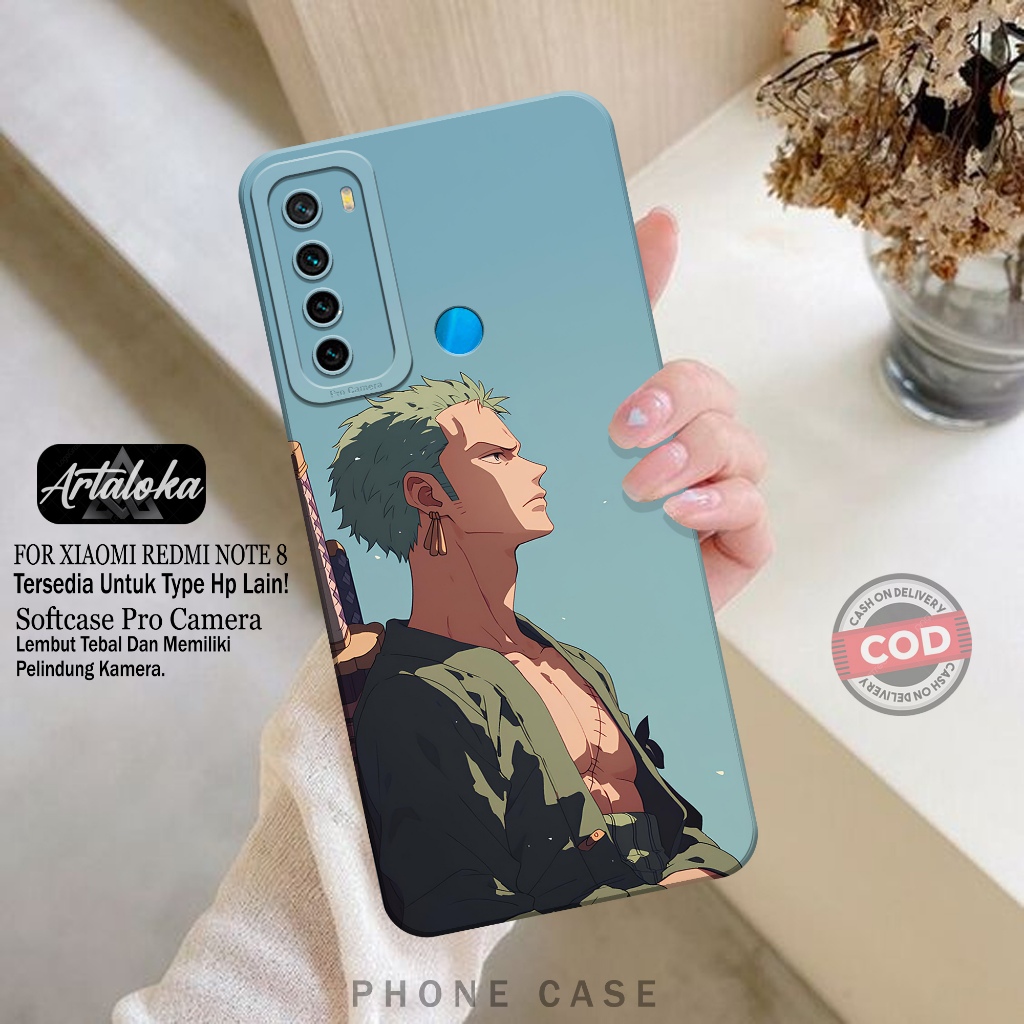 Softcase Hp Xiaomi Redmi Note 8 Fashion Case Anime Case Xiaomi Redmi Note 8 Silikon TPU Pro Camera C