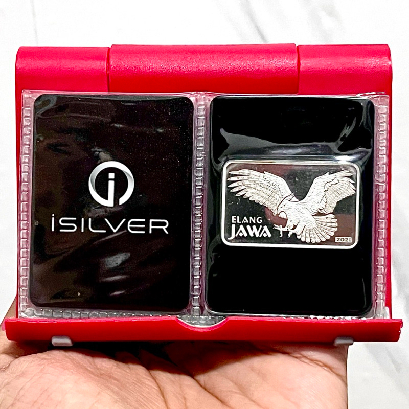 Perak Murni Batangan iSilver 10 gram Kabah / Borobudur / Elang Jawa / Harimau Sumatera 999 Fine Silv