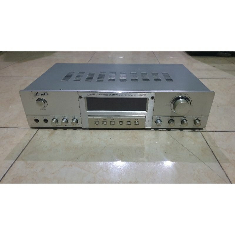 power amplifier karaoke amp38 stereo intergrated second bekas normal siap pakai