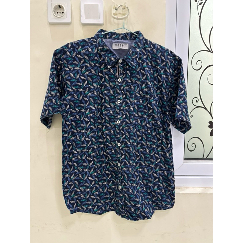 kemeja pria lengan pendek brand nobby ukuran S