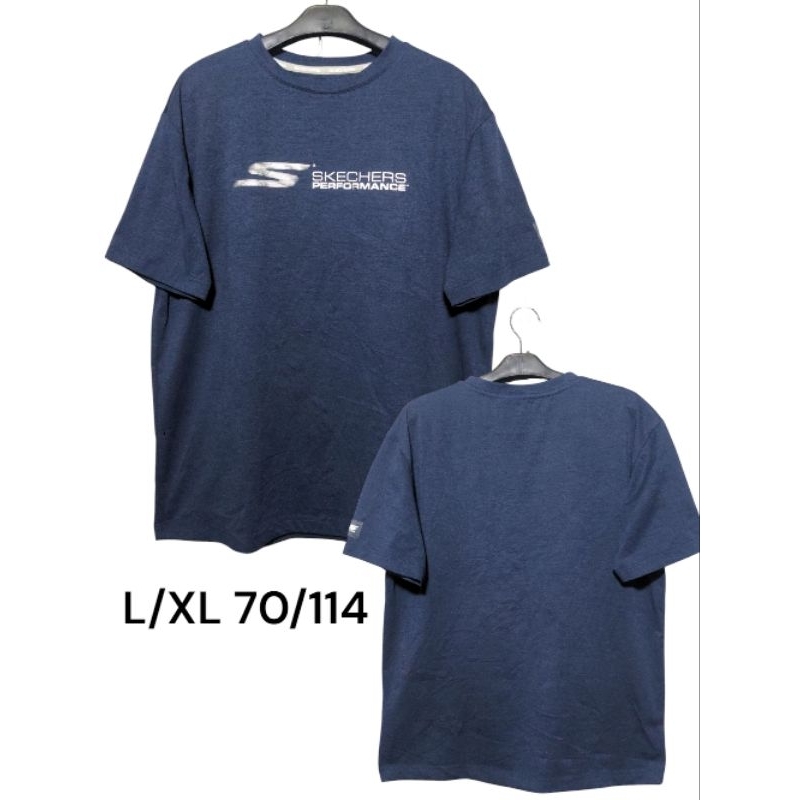 Skechers T-SHIRT Kaos Katun Original Olahraga size L XL