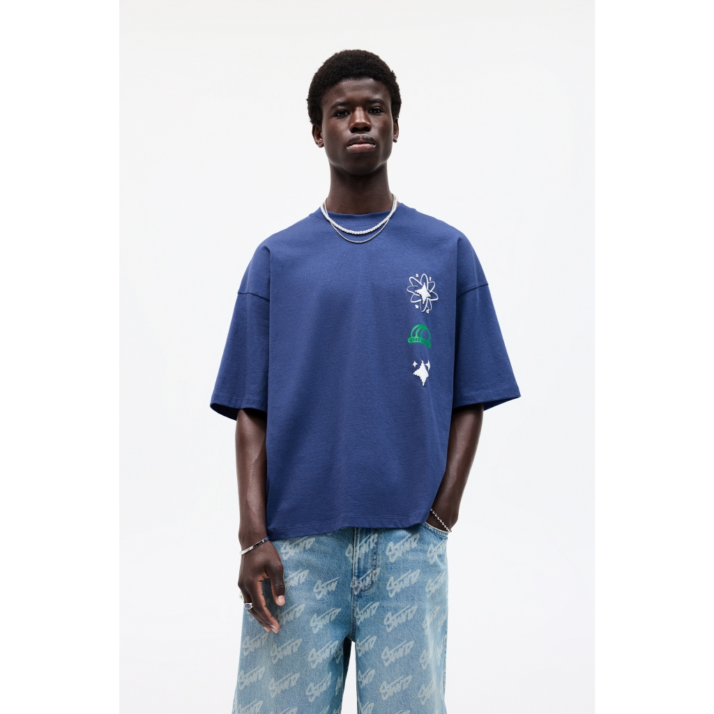 Pull&Bear Blue STWD T-shirt