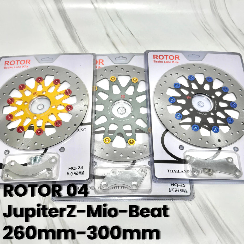 Piringan Cakram Depan ROTOR 04 260mm-300mm JupiterZ-Mio-Beat PIRINGAN/DISC Motor ROTOR KUALITAS