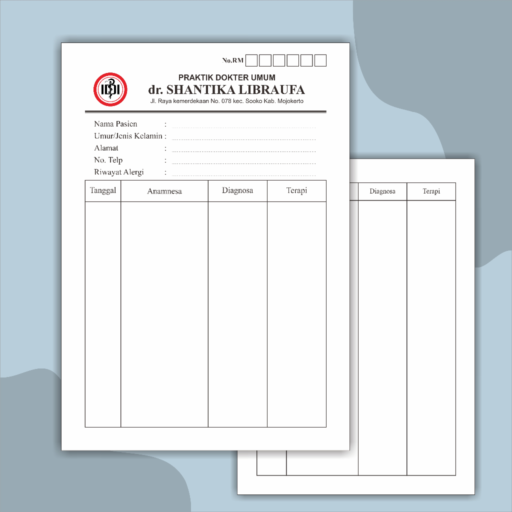 

Kartu Rekam Medis castem, kartu RM, kartu dokter