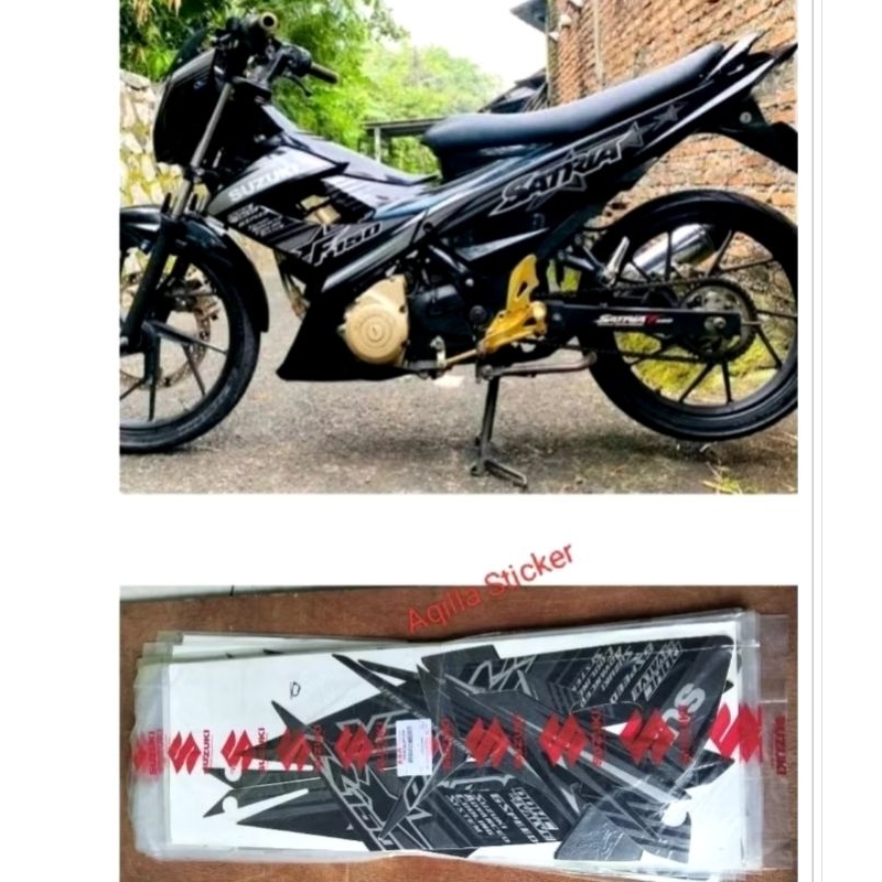 Striping set Suzuki Satria Fu original SGP FULSET SEGEL  Satria f tahun 2014