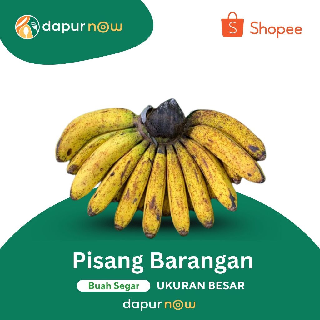 

PISANG BARANGAN 1 SISIR UKURAN BESAR - BUAH SEGAR DAPURNOW