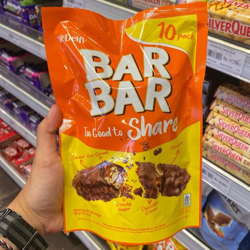 

PROMO Cemilan Makanan Ringan Instant Instan DELFI BARBAR BAR Share Bag Chocolate Cokelat Coklat Choco Caramel Karamel Rice Cereals Cereal Krim Cream Crunchy Wafer isi 10 pack refill Kemasan Isi Ulang 80gram 80 gr gram Murah Termurah Usaha Kekinian Viral