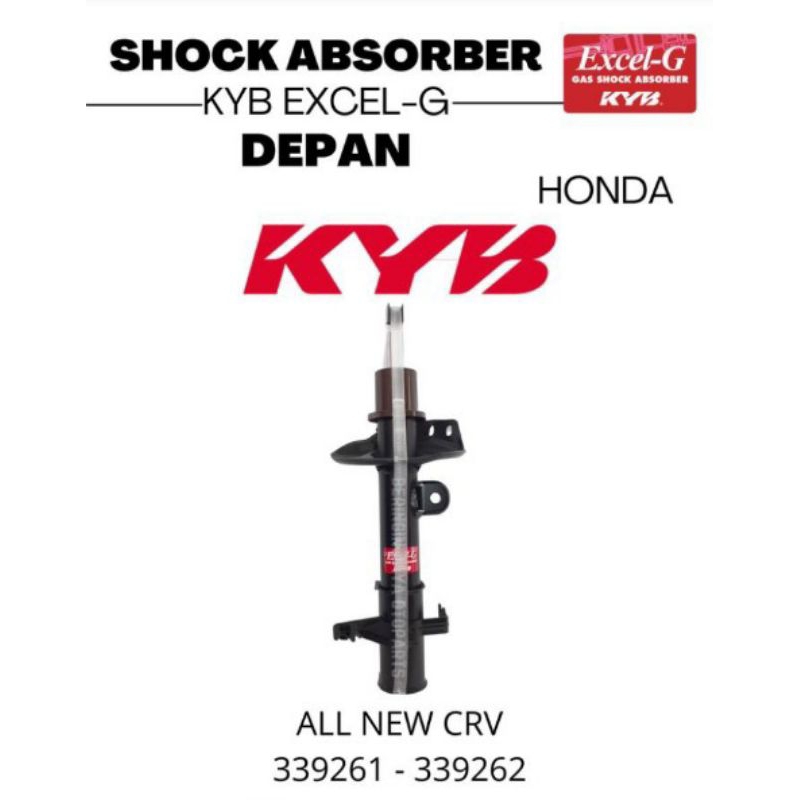shockbreaker shock mobil honda all new crv 07-12 depan kayaba kyb excel-g