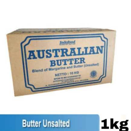 

australian butter unsalted repack 1kg
