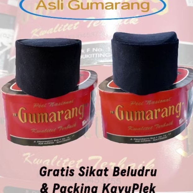 Peci Hitam Asli Minang Gumarang STANDAR & PREMIUM Tidak Dapat DILIPAT
