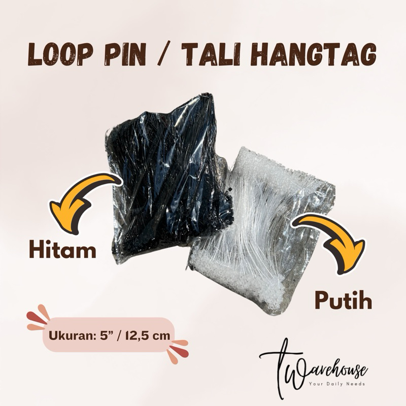 

Loop Pin | Lock String Pin | Tali Hangtag Plastik