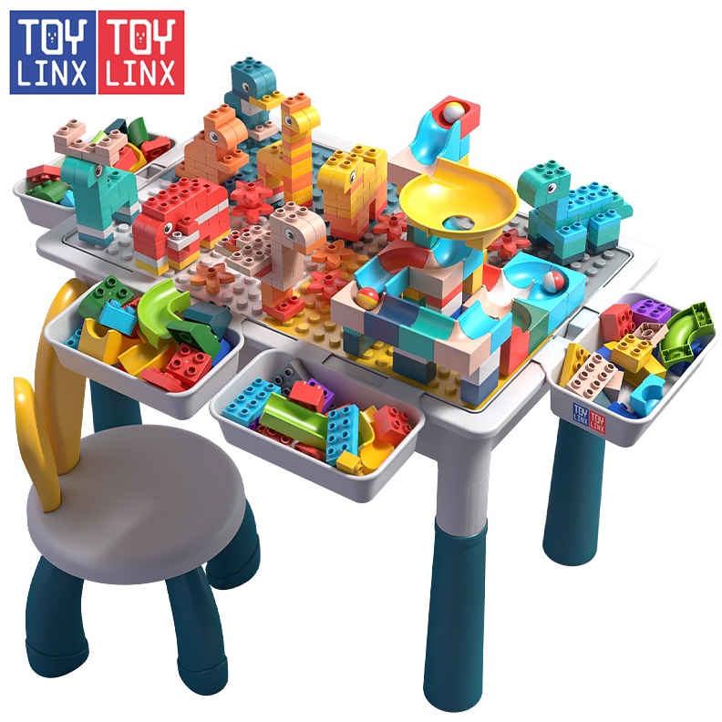 KODE V75F TOY LINX Anak Meja Blok Mainan Multifungsi