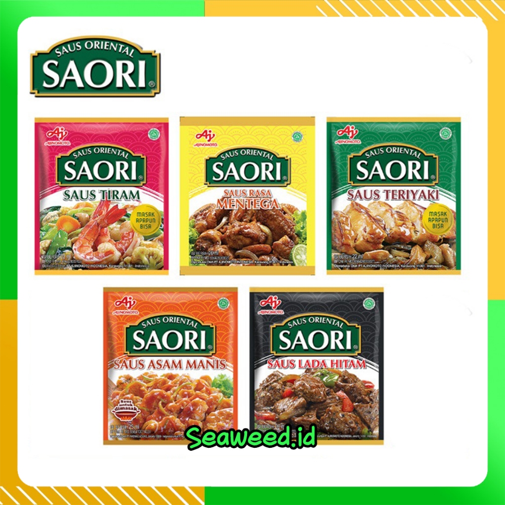 

SACHET - SAUS SAORI Saus Tiram Teriyaki Asam Manis Lada Hitam Bulgogi ALL variant HALAL