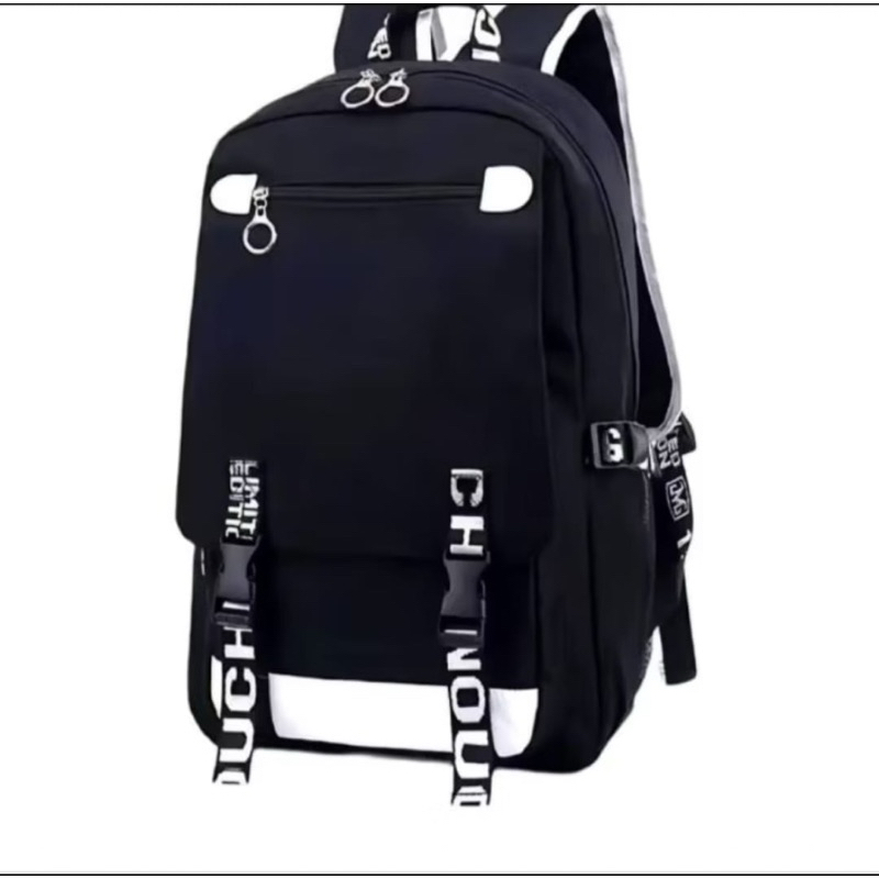 NS.Tas Ransel Sekolah Unisex Tas Ransel Sekolah SD SMP Polosan