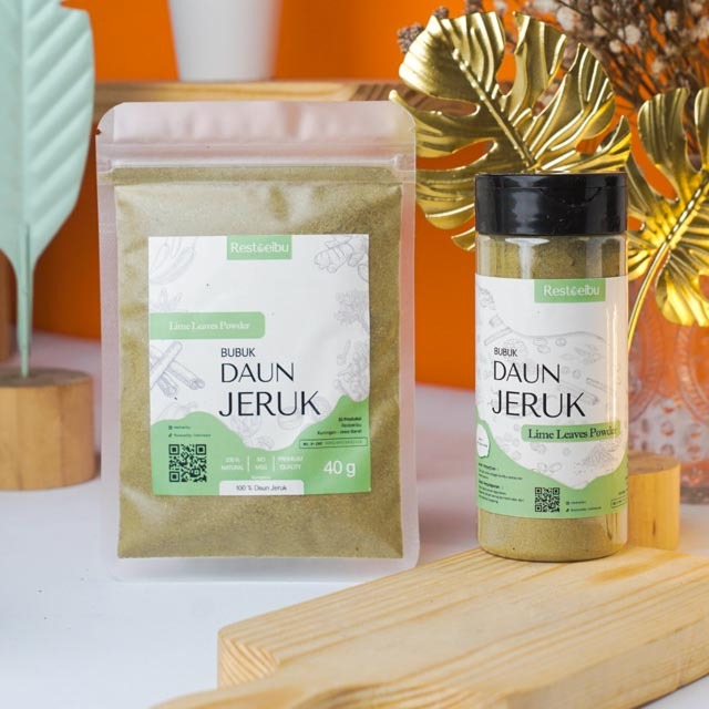 

RESTOEIBU Daun Jeruk Bubuk - Lime Leaves Powder Bumbu Dapur Rempah