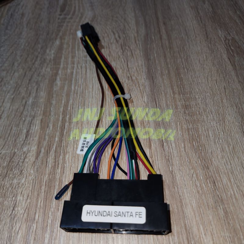 Kabel soket head unit android mobil hyundai santa fe tucson avega