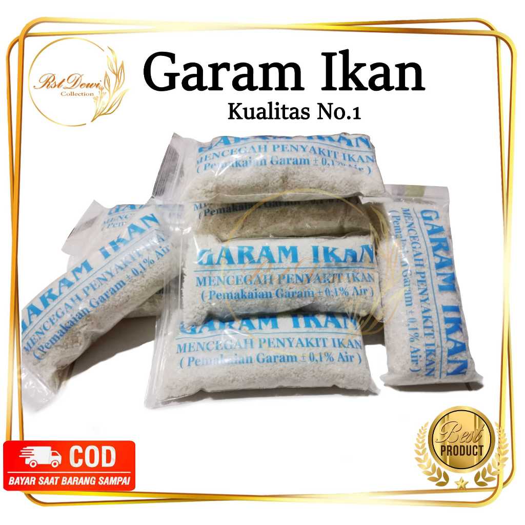 Garam Ikan pencegah penyakit ikan / Garam Premium / Garam Kristal / Garam Kasar / Garem Ikan / Garam