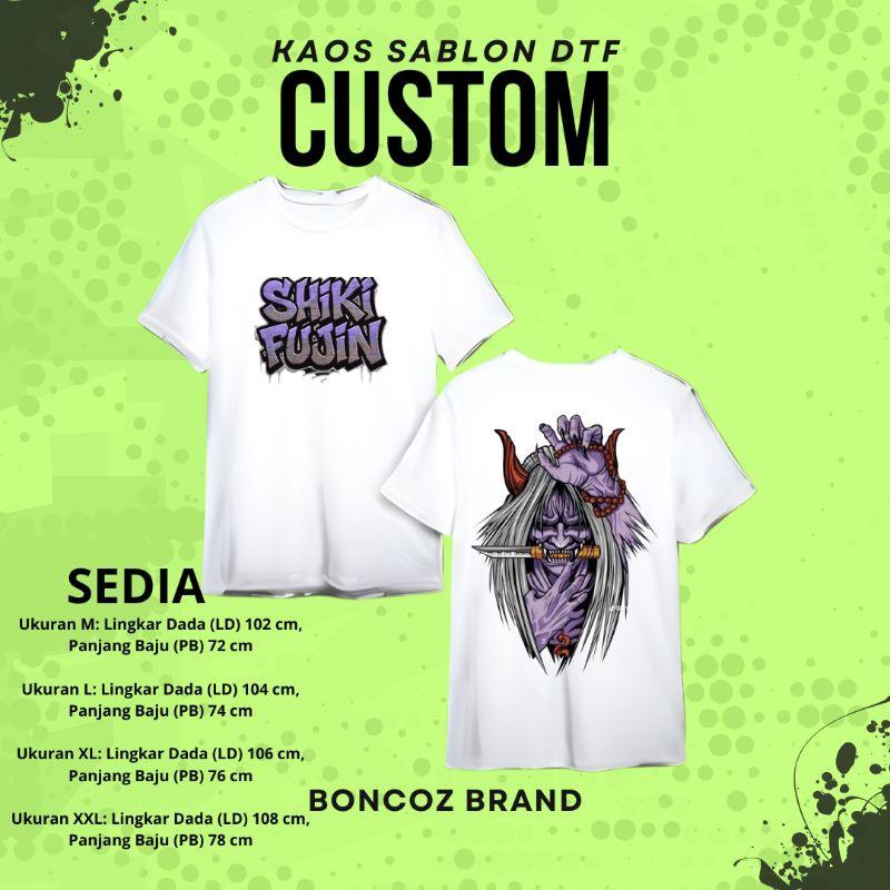 kaos nongkrong,kaos shiki fujin,kaos distro kekinian,atasan